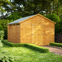 Power Sheds 14 x 10 Power Apex Double Door Security Shed