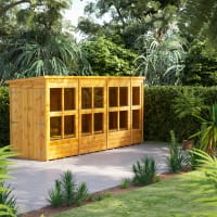 Power Sheds 14 x 4 Power Pent Double Door Potting Shed