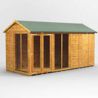 Power Sheds 14 x 6 Power Apex Summerhouse Combi including 4ft Side Store