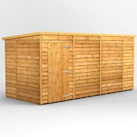 Power Sheds 14 x 6 Power Overlap Pent Windowless Garden Shed