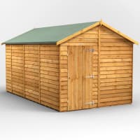 Power Sheds 14 x 8 Power Overlap Apex Windowless Garden Shed