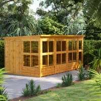 Power Sheds 14 x 8 Power Pent Double Door Potting Shed