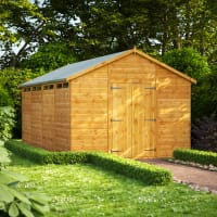 Power Sheds 16 x 10 Power Apex Double Door Security Shed