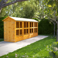 Power Sheds 16 x 4 Power Apex Double Door Potting Shed