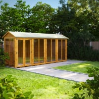 Power Sheds 16 x 4 Power Apex Summerhouse