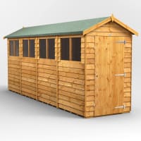 Power Sheds 16 x 4 Power Overlap Apex Garden Shed