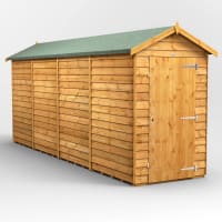 Power Sheds 16 x 4 Power Overlap Apex Windowless Garden Shed