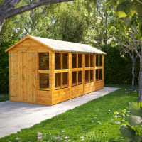 Power Sheds 16 x 6 Power Apex Double Door Potting Shed