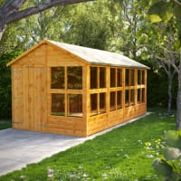 Power Sheds 16 x 8 Power Apex Double Door Potting Shed