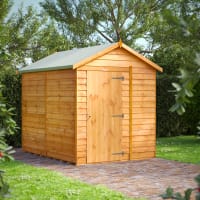 Powersheds 8 x 6 Overlap Apex Windowless Garden Shed