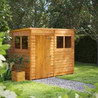 Powersheds 8 x 6 Overlap Pent Garden Shed