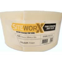 SITEWORX Foam Expansion Joint Strip 10m x 150 x 10mm Cream