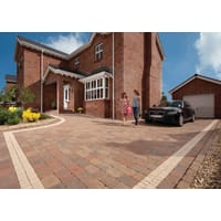 Tobermore Tegula Trio Block Paving 50mm Heather 13.65m²