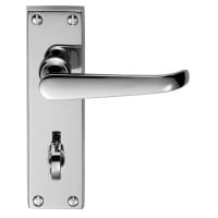 Carlisle Brass Victorian Scroll Lever Bathroom Handle Polished Chrome