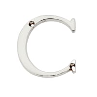 Carlisle Brass Door Letter Face Fix 'C' Satin Chrome