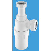 McAlpine 75mm Water Seal Resealing Adjustable Inlet Bottle Trap with Multifit Outlet