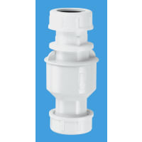 McAlpine In-Line Vertical Non-Return Valve with Inlet and Outlet Connection for 19/23mm Pipe