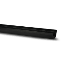 Polypipe Square Rainwater Gutter 2m x 112mm Black