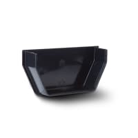 Polypipe Rainwater Drainage Square Internal Stop End 112mm Black