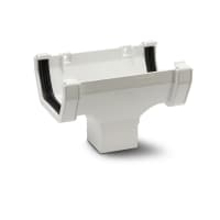 Polypipe Rainwater Drainage Square Running Outlet 112mm White
