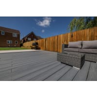 Piranha Terrafuzion Decking 23 x 140 x 3600mm Slate/Graphite