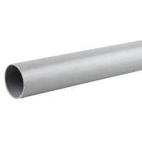 Wavin Osma Waste Push-Fit Plain Ended Pipe 50mm Grey 3m