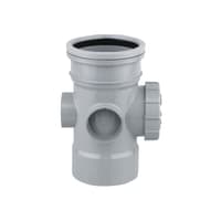 Wavin OsmaSoil S/SW Bossed Access pipe 110mm Grey