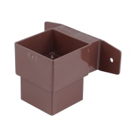 Wavin Osma SquareLine Pipe Connector And Bracket Stand Off 61mm Brown
