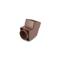 Wavin Osma SquareLine Offset Bend Socket 61mm Brown