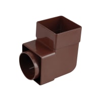 Wavin Osma SquareLine Pipe Bend 87.5° 61mm Brown