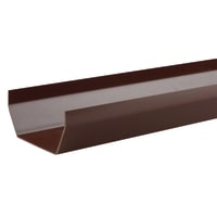 Wavin Osma SquareLine Gutter 100mm Brown 2m