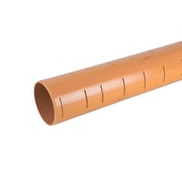 Wavin OsmaDrain Plain Ended Slotted Pipe 160mm Length 6m