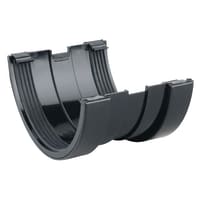 Wavin Osma RoofLine Gutter Union 150mm Black