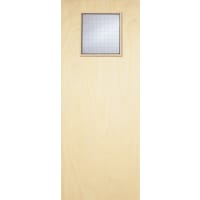 Premdor Plywood Flush Glazed 1G FD30 Fire Door 2040 x 826 x 44mm