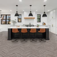 Kraus Langley Grey Herringbone SPC LVT