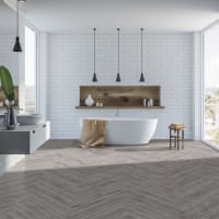 Kraus Brampton Grey Herringbone SPC LVT