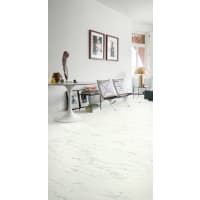 Quick-Step Livyn Ambient Click Vinyl Floor Tile Marble Carrara White 1300 x 320 x 4.5mm 2.08m²