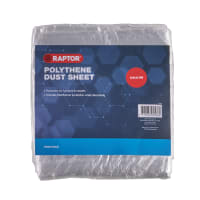 Raptor Polythene Dust Sheet 3.6 x 2.7m Pack of 2