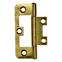 Raptor 50mm Flush Hinges Electro Brass Pack of 20