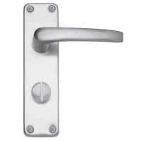 Raptor Aluminium Bathroom / Privacy Handle Satin Aluminium