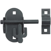 Raptor Oval Padlock Bolt Black Pack of 1