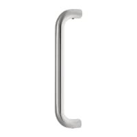 Raptor D Shape Stainless Steel Fire Rated Pull Handle 229x19mm Satin Stainless Steel