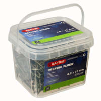Raptor Decking Screws POZI Countersunk 4.5 x 75mm - Tub of 500