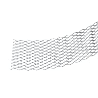 RAW Galvanised Steel Expanded Metal Coil Mesh 305mm x 20m