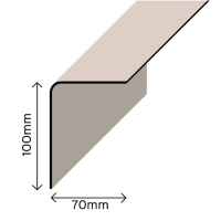 TuffStuff External Angle Trim 3m x 100 x 70mm Grey