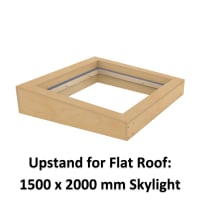 Sterling 1500 x 2000mm Insulated Upstand for Flat Roof Skylight