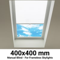 Sterling 400x400mm Manual Blinds for Flat / Pitched Roof Skylights