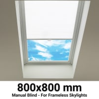 Sterling 800x800mm Manual Blinds for Flat / Pitched Roof Skylights