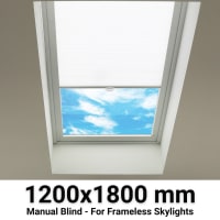 Sterling 1200x1800mm Manual Blinds for Flat / Pitched Roof Skylights