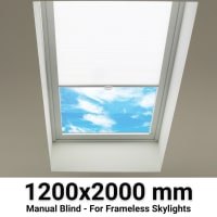 Sterling 1200x2000mm Manual Blinds for Flat / Pitched Roof Skylights